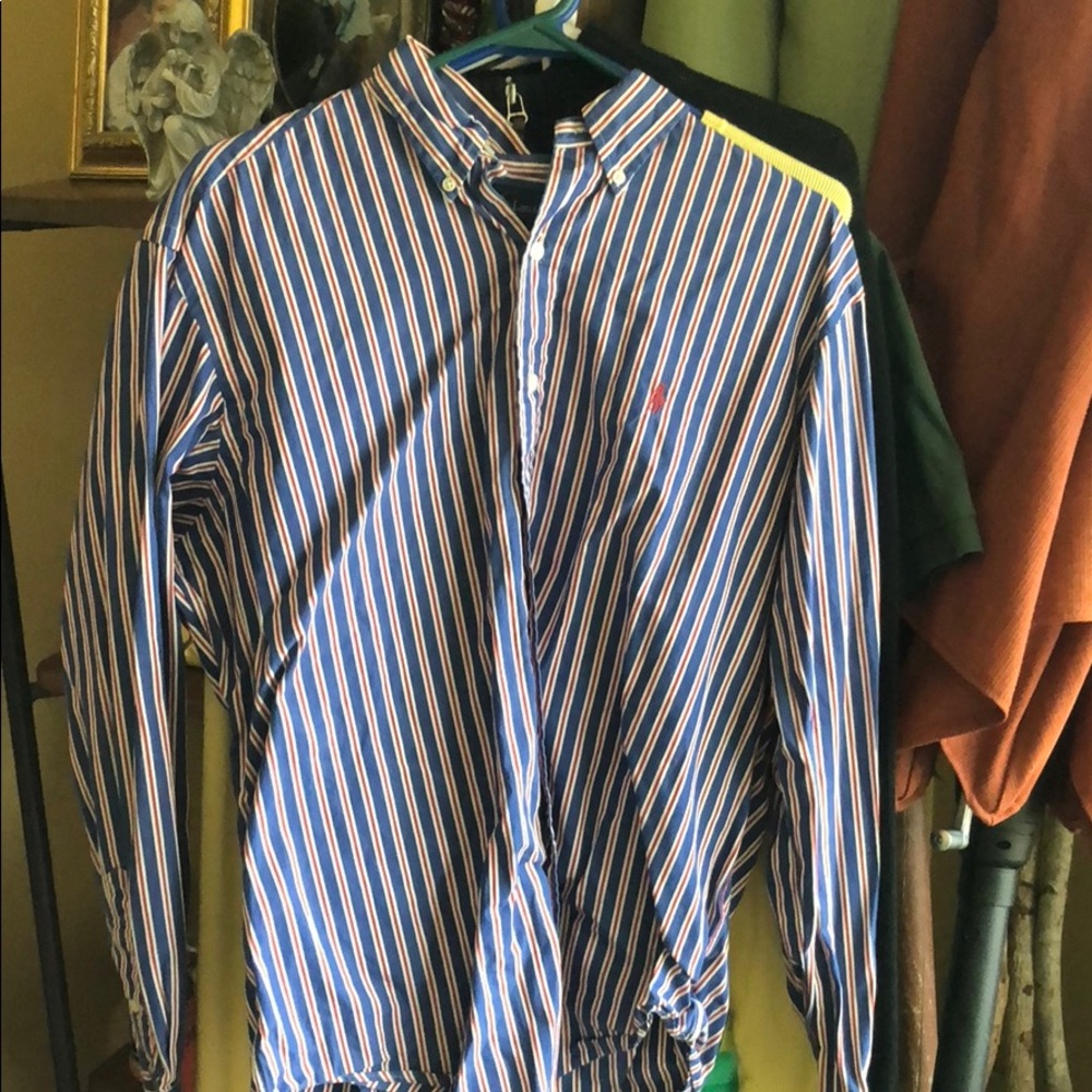 Polo striped button up